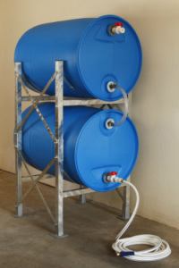 Diy Horizontal Storage Of Gal Water Barrels Ways To Survive