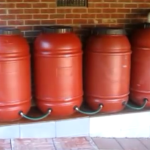 Rain Barrel System 220 Gallons SHTF Water Storage Prepper Survivalist how to build make