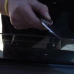 Sharpening Knives on a Window