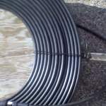 SOLAR HOT WATER with black garden hose