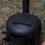 Tiny Wood Stove Made From A Propane Tank