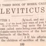 Practical Survival Tips from the Book of Leviticus